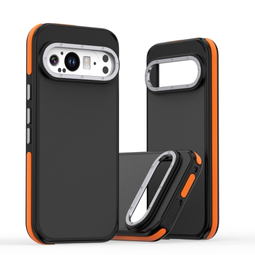 

For Google Pixel 9 Pro XL Dual-Color Skin Feel Shockproof Phone Case(Orange)