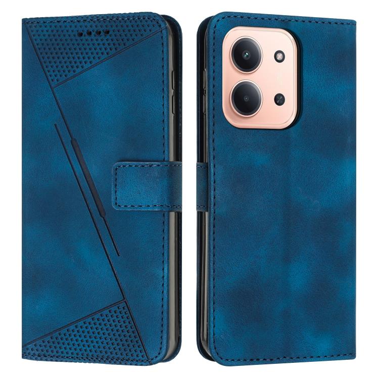 

For Redmi 15C 4G 171.5mm / Poco C85 4G Dream Triangle Leather Phone Case with Lanyard(Blue)