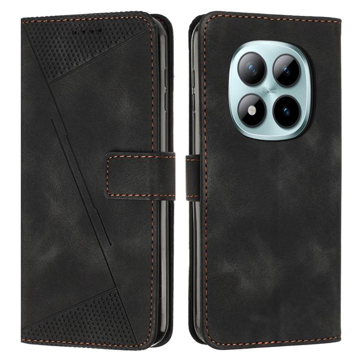 

For Redmi Note 15 Pro 5G Global 163.6mm Dream Triangle Leather Phone Case with Lanyard(Black)