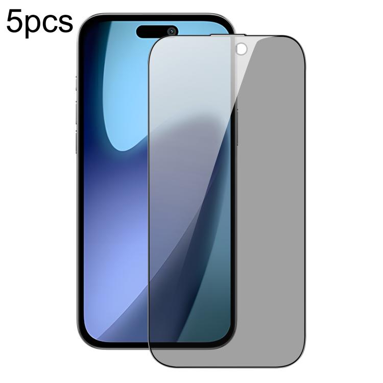 

For iPhone 17 5pcs DUX DUCIS 0.33mm 9H High Aluminum Anti-spy HD Tempered Glass Film
