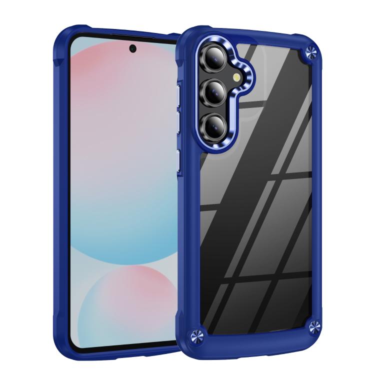 

For Samsung Galaxy S25 FE 5G TPU + PC Lens Protection Phone Case(Blue)