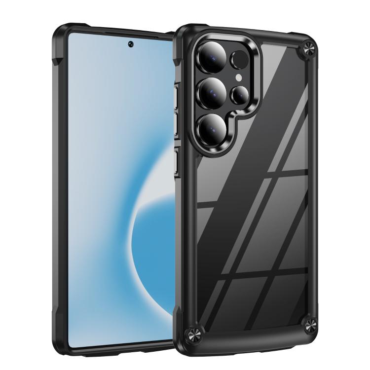 

For Samsung Galaxy S26 Ultra 5G TPU + PC Lens Protection Phone Case(Black)