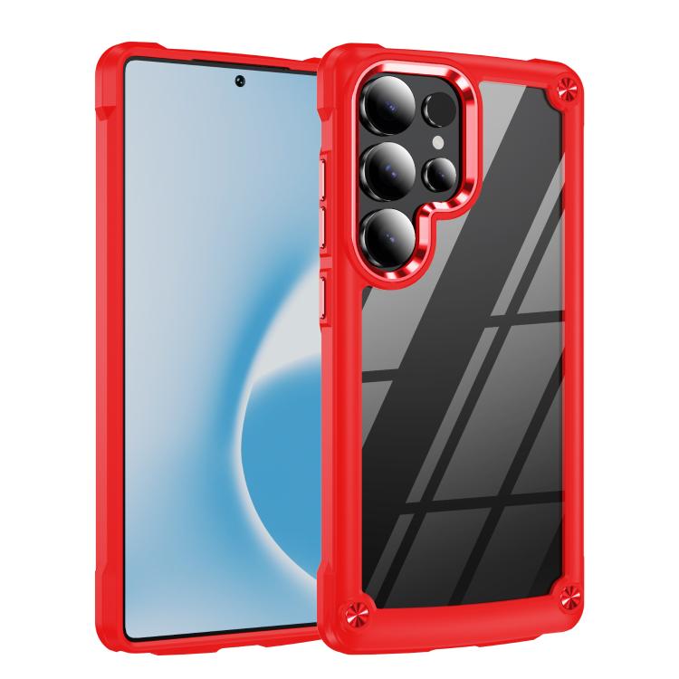 

For Samsung Galaxy S26 Ultra 5G TPU + PC Lens Protection Phone Case(Red)