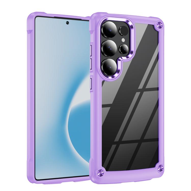 

For Samsung Galaxy S26 Ultra 5G TPU + PC Lens Protection Phone Case(Purple)