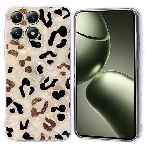 

For Xiaomi 14T Pro Colorful Painting Pattern TPU Phone Case(Leopard)