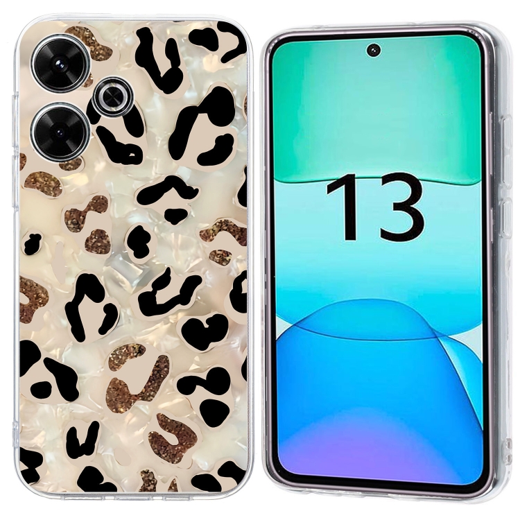 

For Redmi 13 4G Colorful Painting Pattern TPU Phone Case(Leopard)