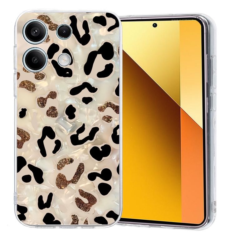 

For Redmi Note 13 5G Colorful Painting Pattern TPU Phone Case(Leopard)