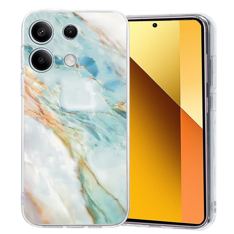 

For Redmi Note 13 5G Colorful Painting Pattern TPU Phone Case(Marble)