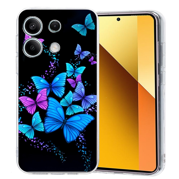 

For Redmi Note 13 Pro 4G Colorful Painting Pattern TPU Phone Case(Color Butterflies)