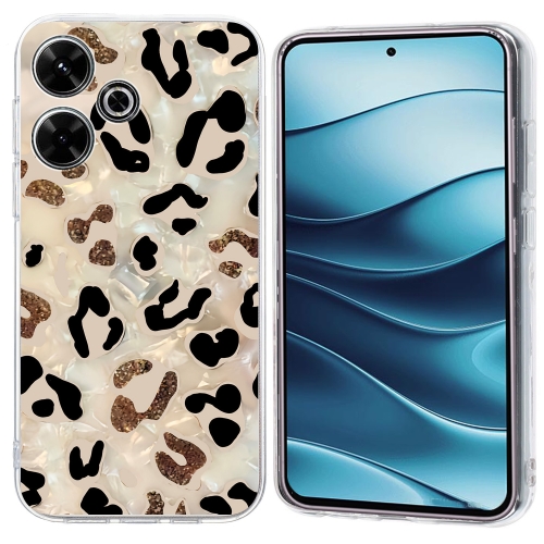 

For Redmi Note 14 5G Colorful Painting Pattern TPU Phone Case(Leopard)