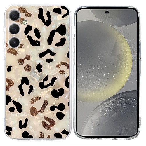

For Samsung Galaxy S24+ 5G Colorful Painting Pattern TPU Phone Case(Leopard)