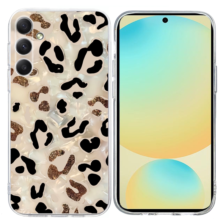 

For Samsung Galaxy S24 FE 5G Colorful Painting Pattern TPU Phone Case(Leopard)