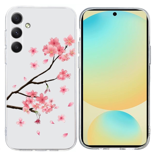 

For Samsung Galaxy S24 FE 5G Colorful Painting Pattern TPU Phone Case(Plum Blossom)