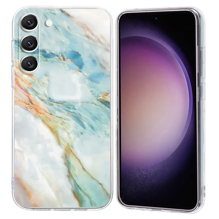 

For Samsung Galaxy S23+ 5G Colorful Painting Pattern TPU Phone Case(Marble)
