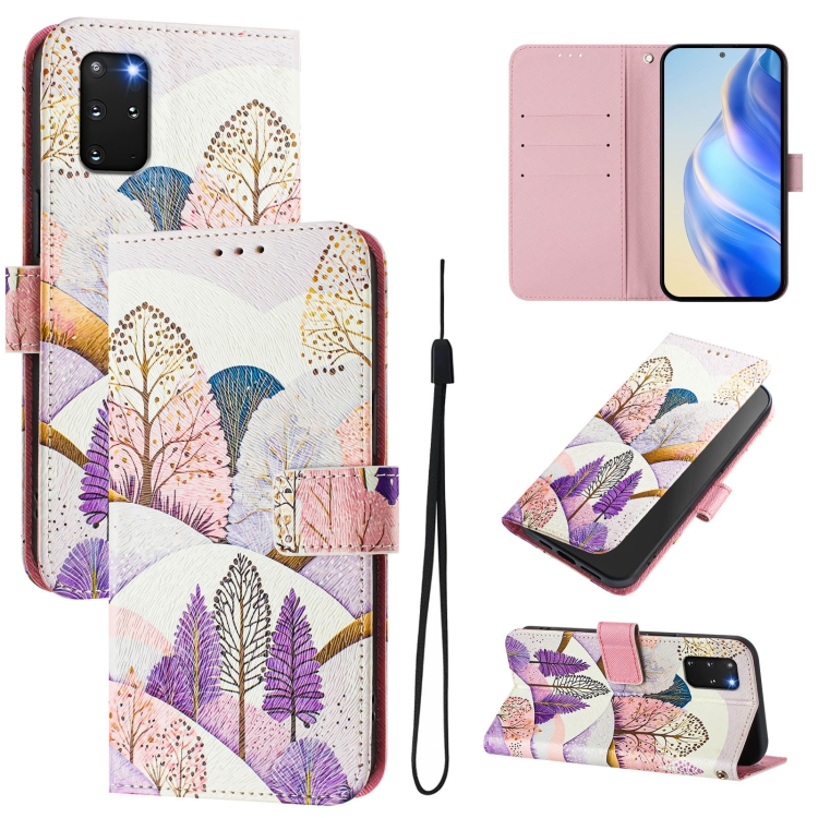

For Samsung Galaxy S20+ Art Colored Drawing Pattern Leather Phone Case(Landscape)