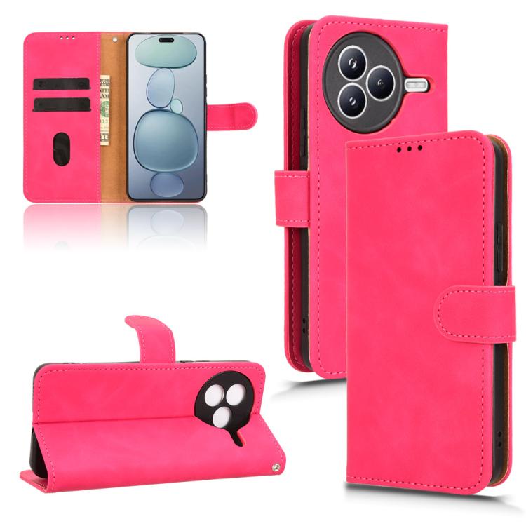 

For Xiaomi Civi 5 Pro 5G Skin Feel Magnetic Flip Leather Phone Case(Rose Red)