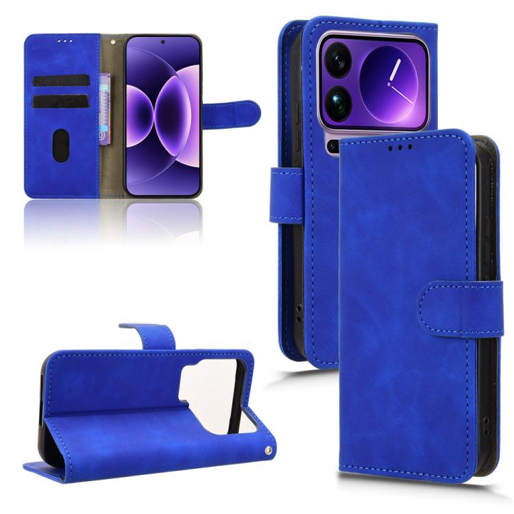 

For Xiaomi 17 Pro Skin Feel Magnetic Flip Leather Phone Case(Blue)