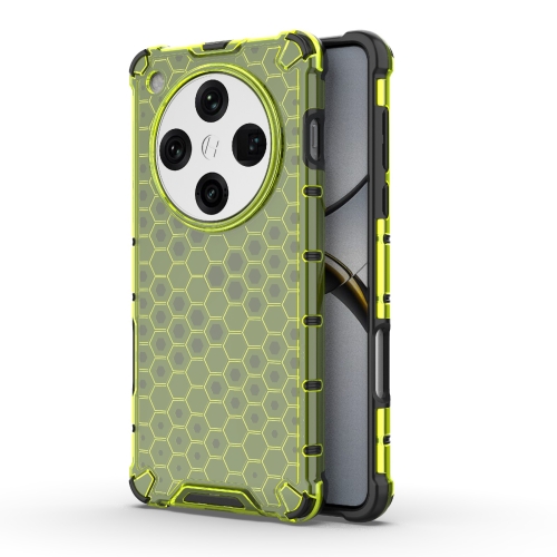 

For OPPO Find X8 Pro 5G Honeycomb Shockproof Phone Case(Green)