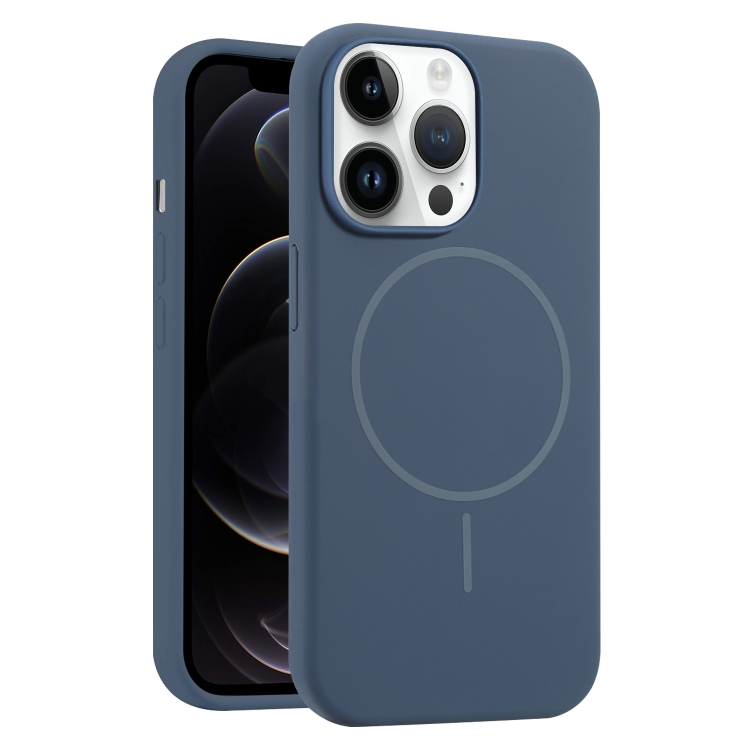 

For iPhone 12 Pro Liquid Silicone MagSafe Phone Case(Royal Blue)