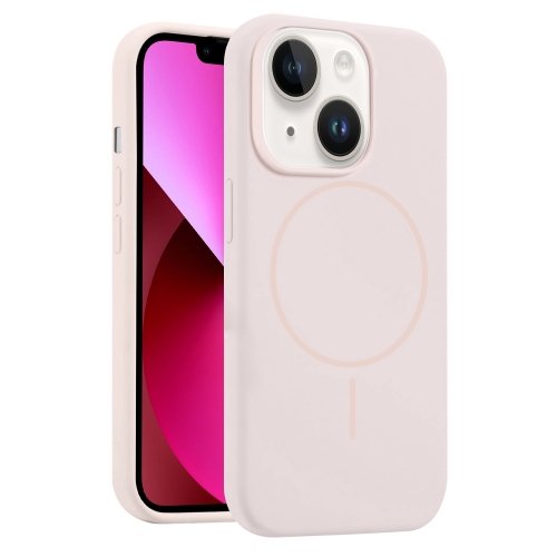 

For iPhone 13 Liquid Silicone MagSafe Phone Case(Pink)