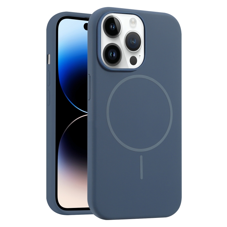 

For iPhone 14 Pro Liquid Silicone MagSafe Phone Case(Royal Blue)