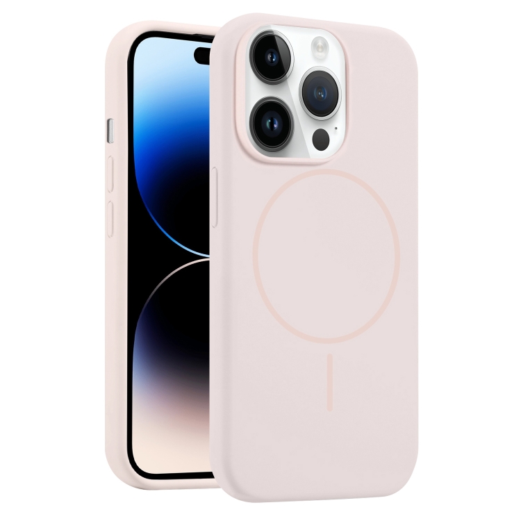 

For iPhone 14 Pro Liquid Silicone MagSafe Phone Case(Pink)