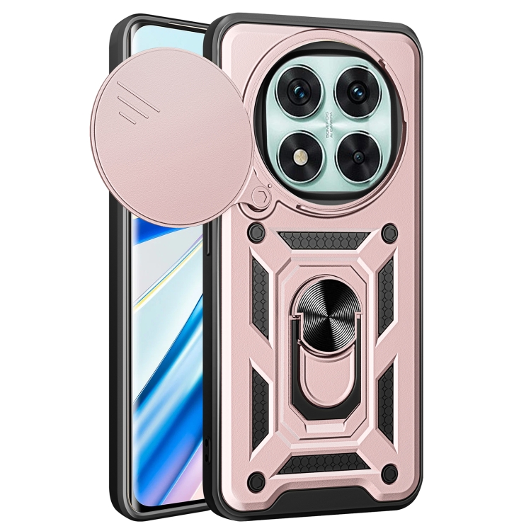 

For Redmi Note 14 Pro 5G Sliding Camera Cover Design TPU+PC Phone Case(Rose Gold)