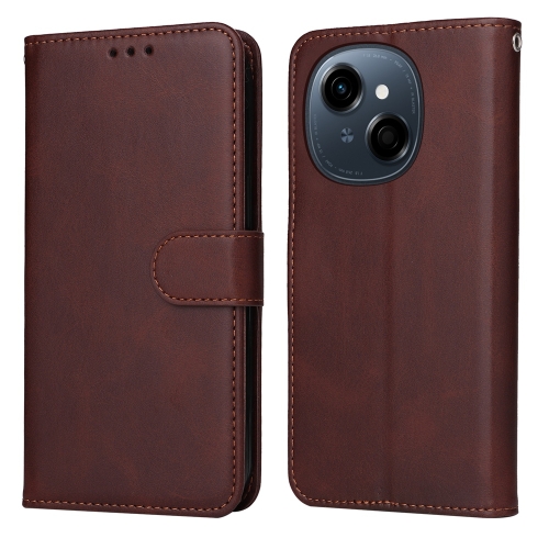 

For Tecno Spark Go 1 / Pop 9 / Spark Go 2025 Classic Calf Texture Flip Leather Phone Case(Brown)