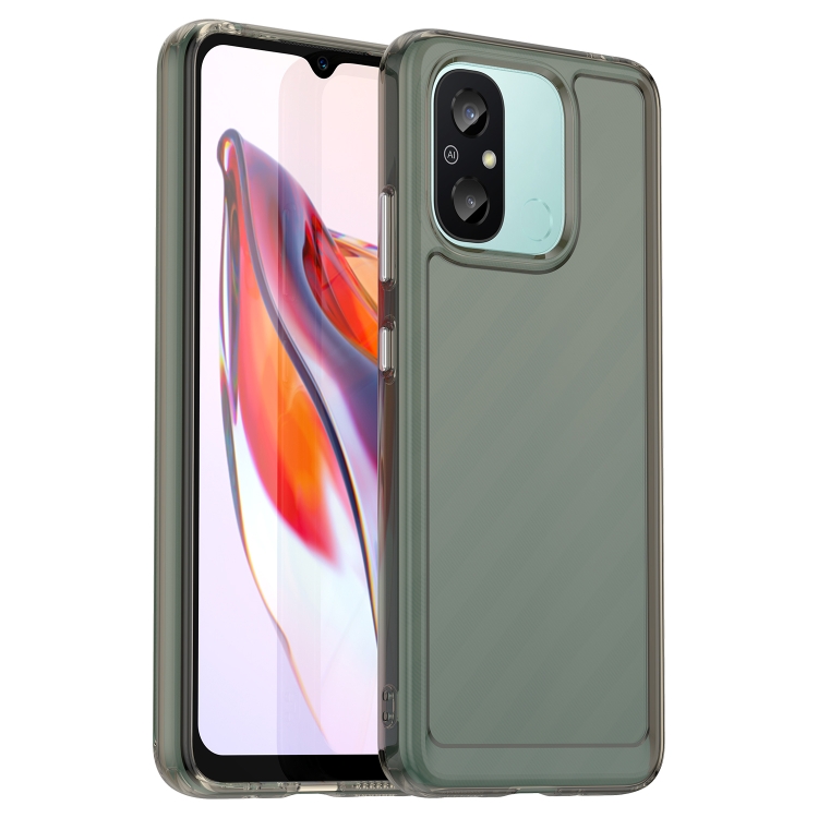 

For Xiaomi Poco C55 Candy Series TPU Phone Case(Transparent Grey)