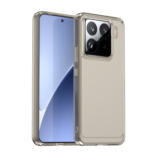 

For Xiaomi 15 Pro Candy Series TPU Phone Case(Transparent Grey)