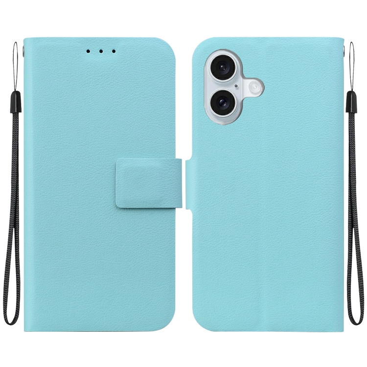 

For iPhone 16 Plus Ultra-thin Voltage Magnetic Buckle Leather Phone Case(Green)