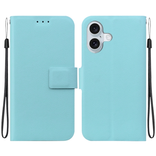 

For iPhone 16 Ultra-thin Voltage Magnetic Buckle Leather Phone Case(Green)