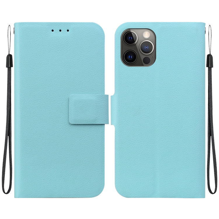 

For iPhone 12 Pro Max Ultra-thin Voltage Magnetic Buckle Leather Phone Case(Green)