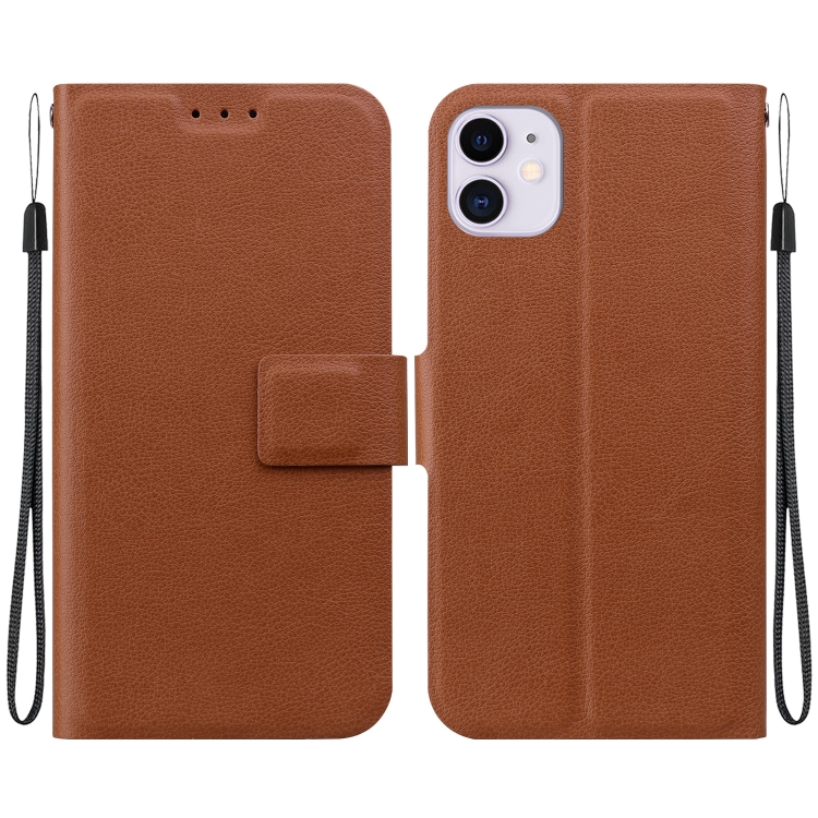 

For iPhone 11 Ultra-thin Voltage Magnetic Buckle Leather Phone Case(Brown)