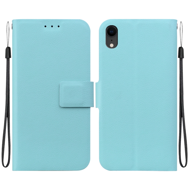 

For iPhone XR Ultra-thin Voltage Magnetic Buckle Leather Phone Case(Green)