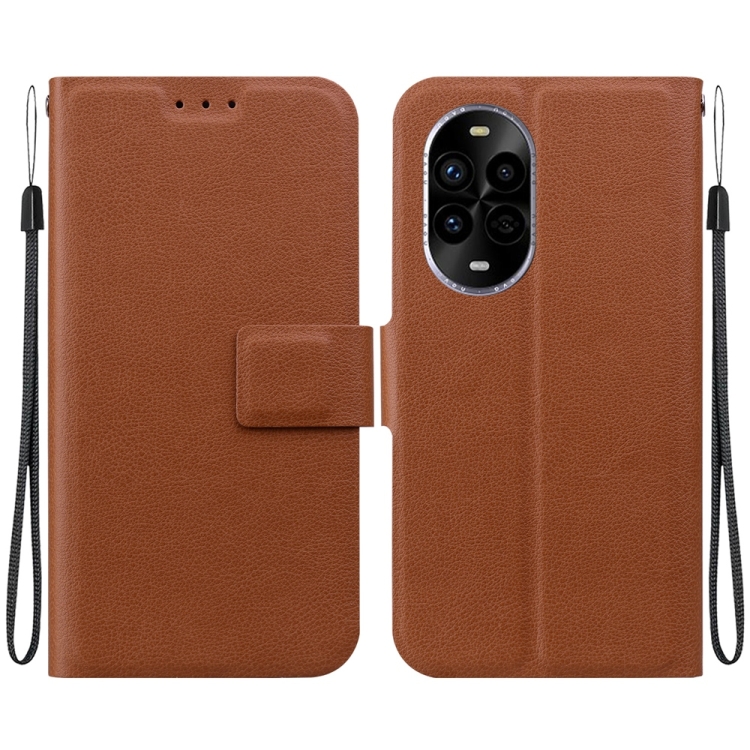 

For Huawei nova 13 Pro Ultra-thin Voltage Magnetic Buckle Leather Phone Case(Brown)
