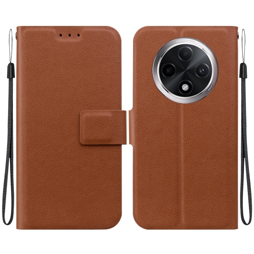 

For OPPO A3 Pro 5G Global / India Ultra-thin Voltage Magnetic Buckle Leather Phone Case(Brown)