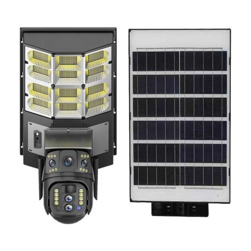 Solar Street Light with V380 4G WiFi 10X Dual-lens Monitoring HD Camera, Memory:No SD Card