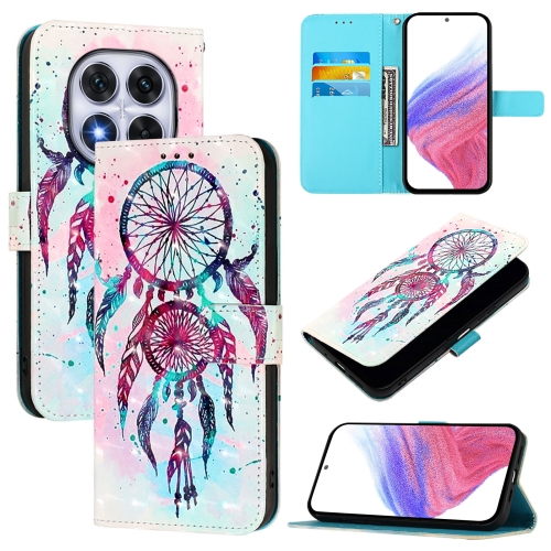 

For Redmi Note 14 Pro 5G / 14 Pro+ 5G 3D Painting Horizontal Flip Leather Phone Case(Color Drop Wind Chimes)