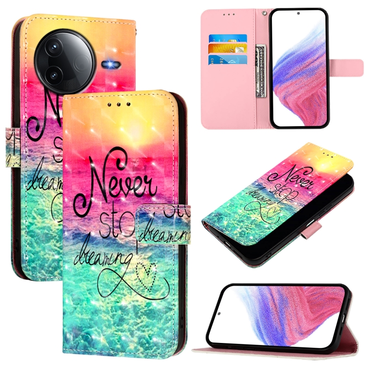 

For Redmi K80 / K80 Pro 3D Painting Horizontal Flip Leather Phone Case(Chasing Dreams)