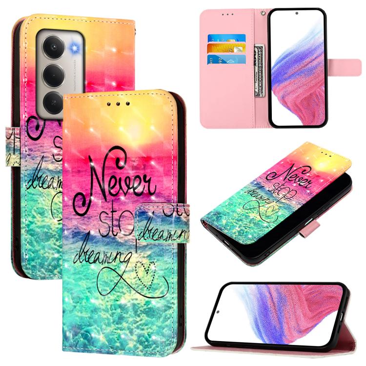 

For Redmi 15 5G Global / 15 4G SEA 169mm 3D Painting Horizontal Flip Leather Phone Case(Chasing Dreams)