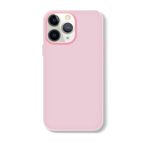 

For iPhone 11 Pro Max Skin Feeling Jelly Series TPU + PC Full Coverage Phone Case(Pink)