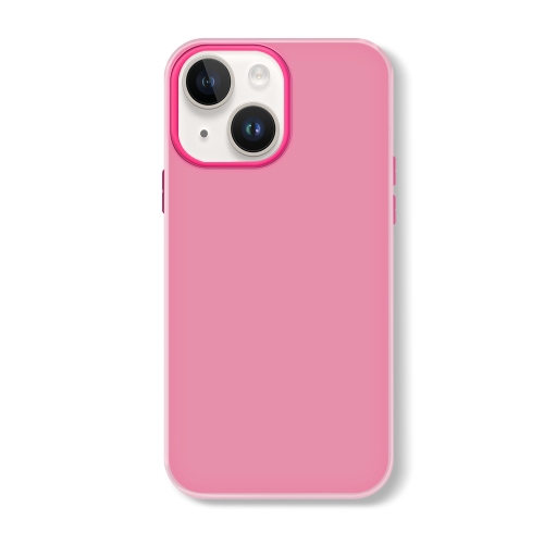 

For iPhone 14 Plus Skin Feeling Jelly Series TPU + PC Full Coverage Phone Case(Rose Red)