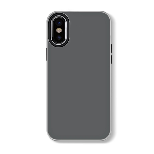 

For iPhone X / XS Skin Feeling Jelly Series TPU + PC Full Coverage Phone Case(Black)