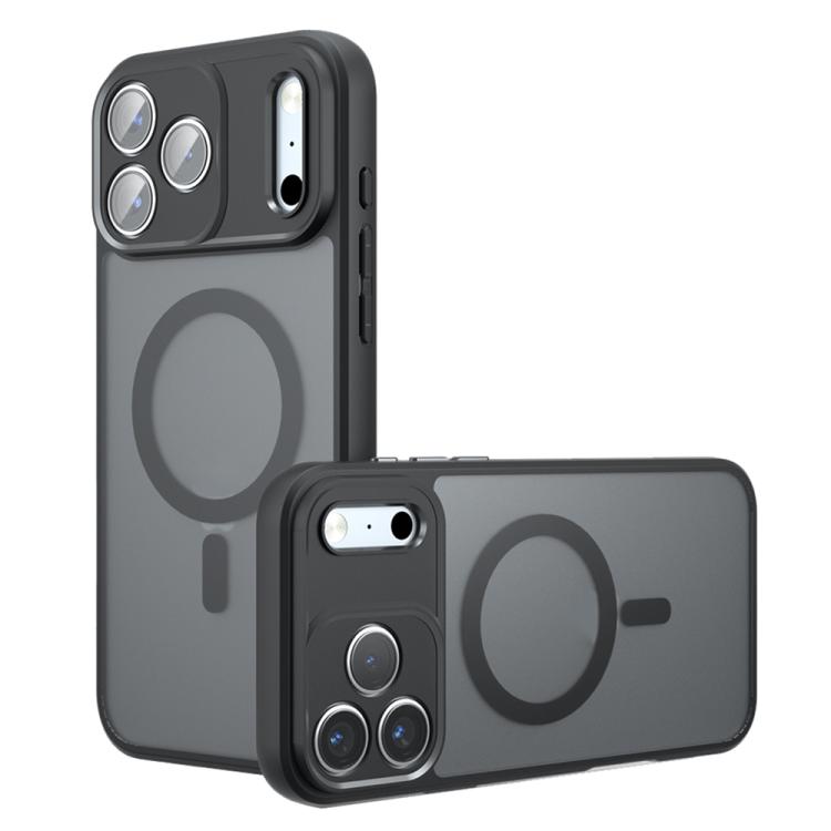

For iPhone 17 Pro Max Armor MagSafe PC Hybrid TPU Phone Case(Frosted Black)