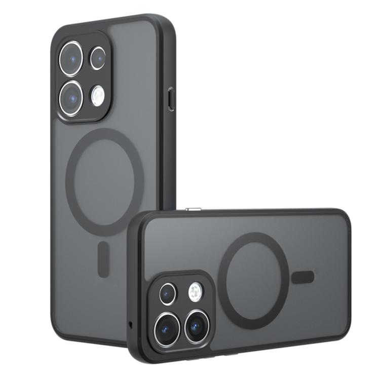 For OPPO Reno16 F / Reno16 FS / Reno16c Armor MagSafe PC Hybrid TPU Phone Case(Frosted Black)