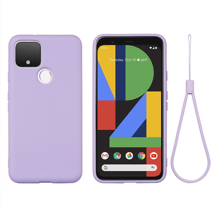 For Google Pixel Pure Color Liquid Silicone Shockproof Full