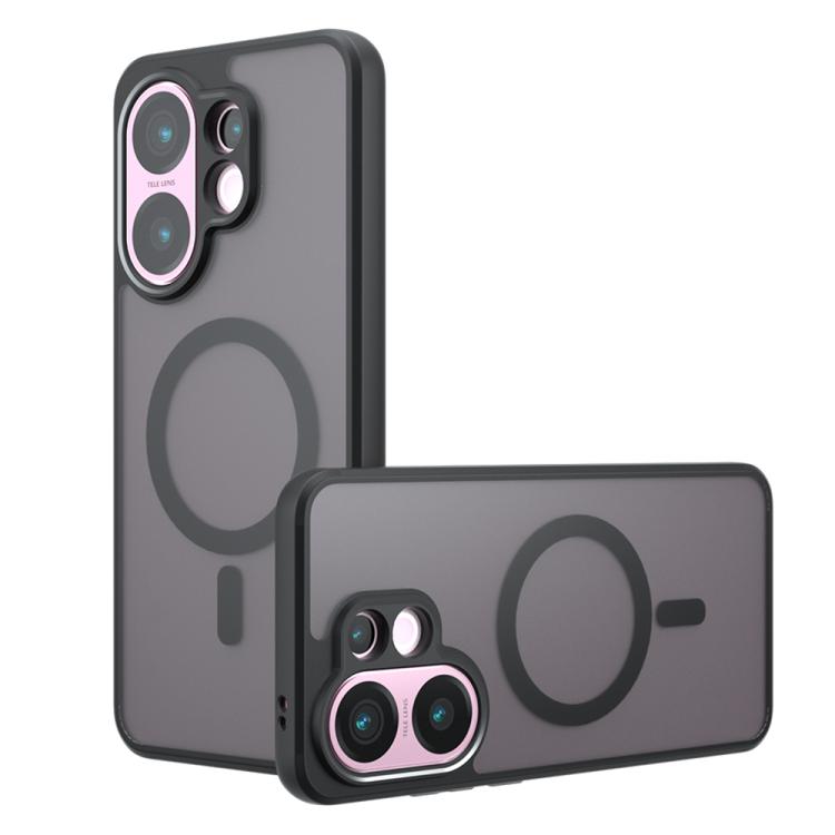 

For vivo V30 Armor MagSafe PC Hybrid TPU Phone Case(Frosted Black)