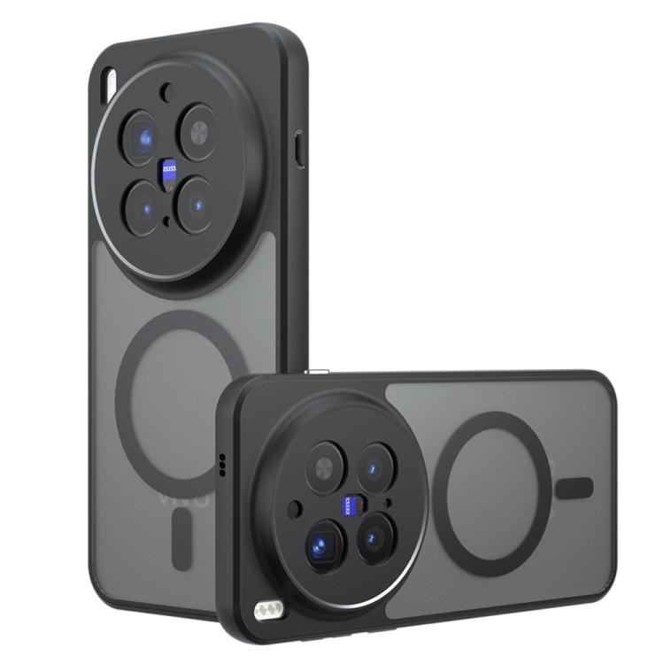 

For vivo X300 Pro Armor MagSafe PC Hybrid TPU Phone Case(Frosted Black)