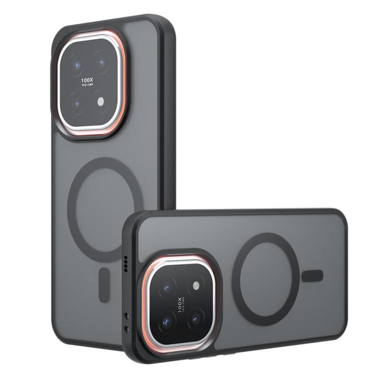 

For vivo iQOO 15 Armor MagSafe PC Hybrid TPU Phone Case(Frosted Black)